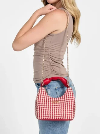 Petit sac hobo tissé Mirema