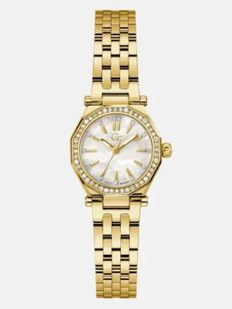 Petite montre analogique dorée Gc