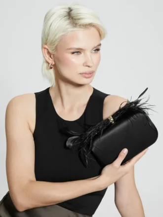 Pochette Keyah à plumes