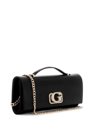 Pochette Zalina en satin avec poignée sur le dessus Pochette Zalina en satin avec poignée sur le dessus