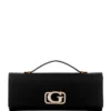 Pochette Zalina en satin avec poignée sur le dessus