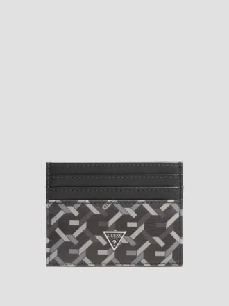 Porte-cartes en cuir tissé G