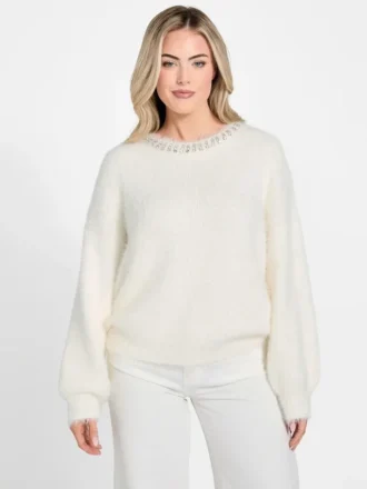 Pull Arisa à col strass