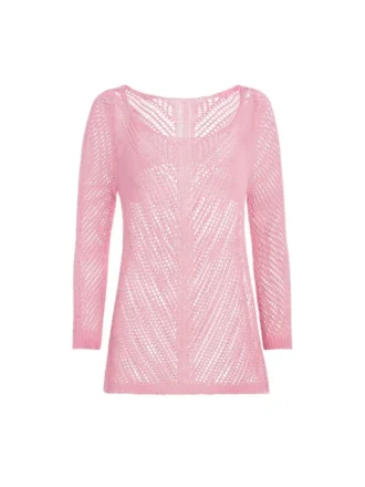 Pull au crochet délavé