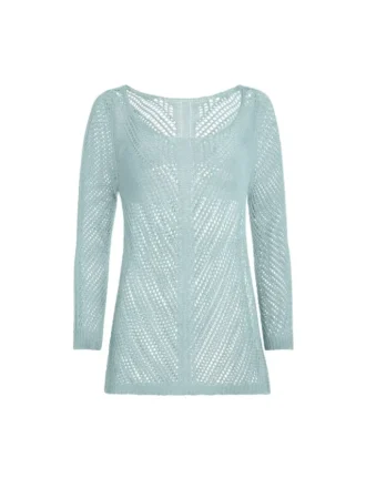 Pull au crochet délavé