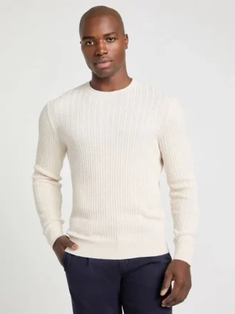 Pull à chevrons en mélange de soie