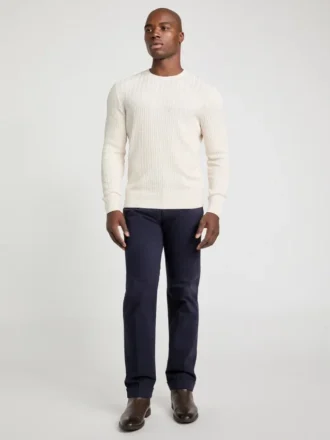 Pull à chevrons en mélange de soie
