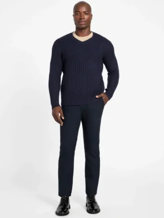 Pull à col en V Eco Bryson Texturé