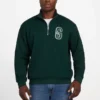 Pull à col montant zippé en twill Eco Harris