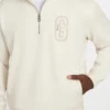 Pull à col montant zippé en twill Eco Harris