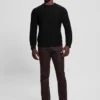 Pull à col rond Eco Noah en maille torsadée celtique