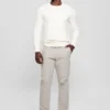 Pull à col rond Eco Noah en maille torsadée celtique