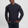 Pull à col rond Eco Noah en maille torsadée celtique