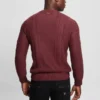 Pull à col rond Eco Noah en maille torsadée celtique