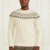 Pull à col rond en jacquard