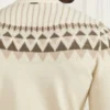 Pull à col rond en jacquard
