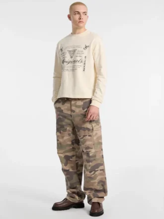 Pull à col rond léger et écologique Guess Originals