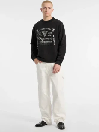 Pull à col rond léger et écologique Guess Originals