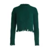 Pull à col rond pelucheux