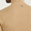 Pull à col roulé en laine mélangée à côtes