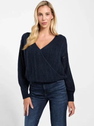 Pull croisé Izabella en mélange de laine