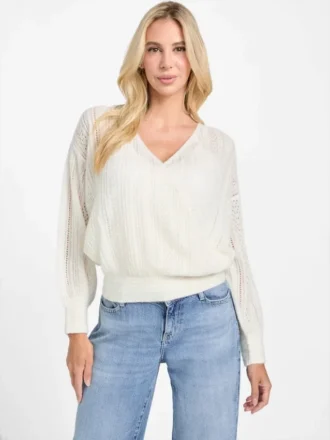 Pull croisé Izabella en mélange de laine