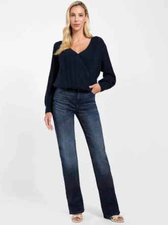 Pull croisé Izabella en mélange de laine