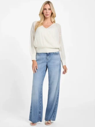 Pull croisé Izabella en mélange de laine