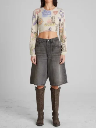 Pull en cachemire imprimé