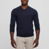 Pull en laine à col en V Fred