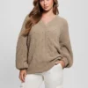 Pull en maille torsadée Aki Chenille Pull en maille torsadée Aki Chenille