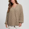 Pull en maille torsadée Aki Chenille Pull en maille torsadée Aki Chenille