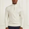Pull en maille torsadée à demi-fermeture éclair Eco