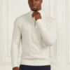 Pull en maille torsadée à demi-fermeture éclair Eco
