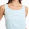Pull à encolure dégagée en mélange de soie et de laine avec logo