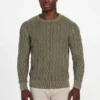 Pull lavé à mailles torsadées Herman