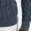 Pull lavé à mailles torsadées Herman