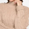 Pull long Aida à mailles torsadées