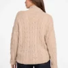 Pull long Aida à mailles torsadées