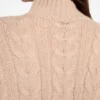 Pull long Aida à mailles torsadées