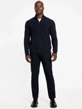 Pull à mailles torsadées Eco Noel Zip