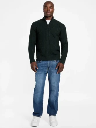 Pull à mailles torsadées Eco Noel Zip