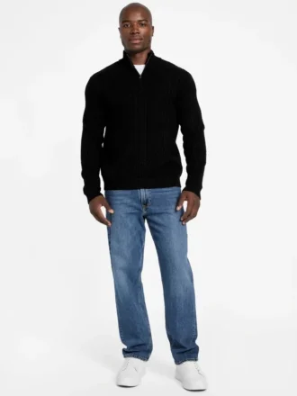 Pull à mailles torsadées Eco Noel Zip