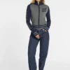 Pull zippé en laine mélangée avec logo Varsity Pull zippé en laine mélangée avec logo Varsity