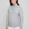 Pulls en laine mélangée à demi-fermeture éclair