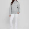 Pulls en laine mélangée à demi-fermeture éclair