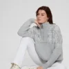 Pulls en laine mélangée à demi-fermeture éclair