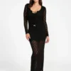 Robe longue Alba en pointelle Robe longue Alba en pointelle