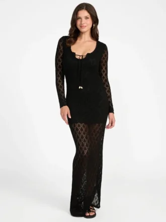 Robe longue Alba en pointelle