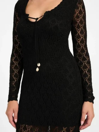 Robe longue Alba en pointelle